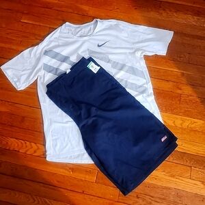Men dress short & Nike  running Dri fit shirt